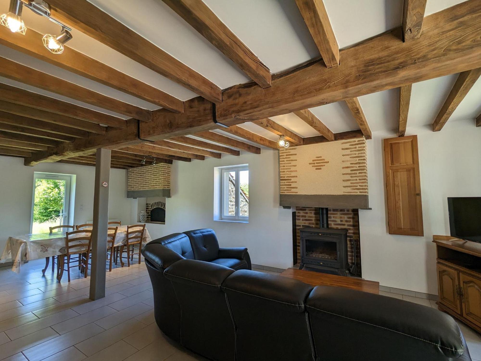Villa Grande Ferme Renovee Avec Jardin Et Loisirs A Proximite - Fr-1-591-155 Pouligny-Notre-Dame Exterior foto